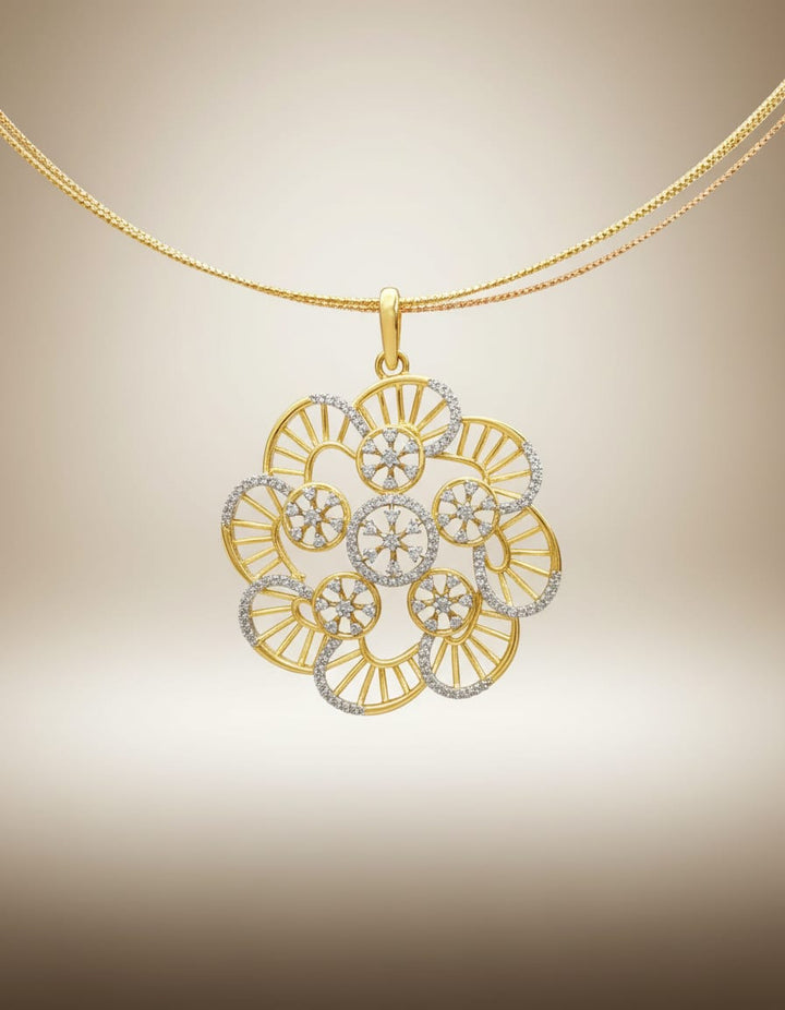 GJ Polish AD Stone Flower Design Dollar Invisible Chain