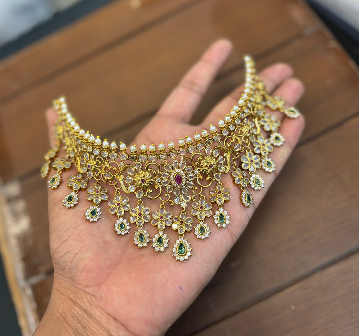 Matt Finish AD Stone Choker Set