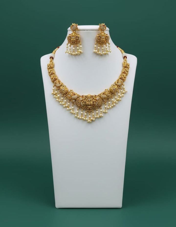 Antique AD Stone Necklace Set