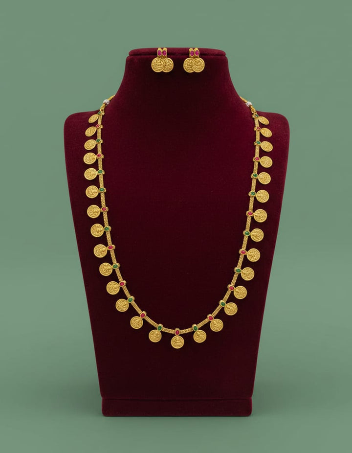 Matt Finish AD Stone Kaas Mala Haram Set