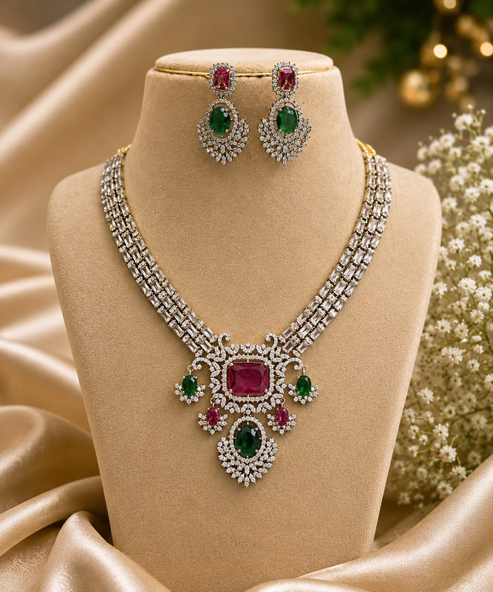 AD Stone GJ Polish Necklace Set