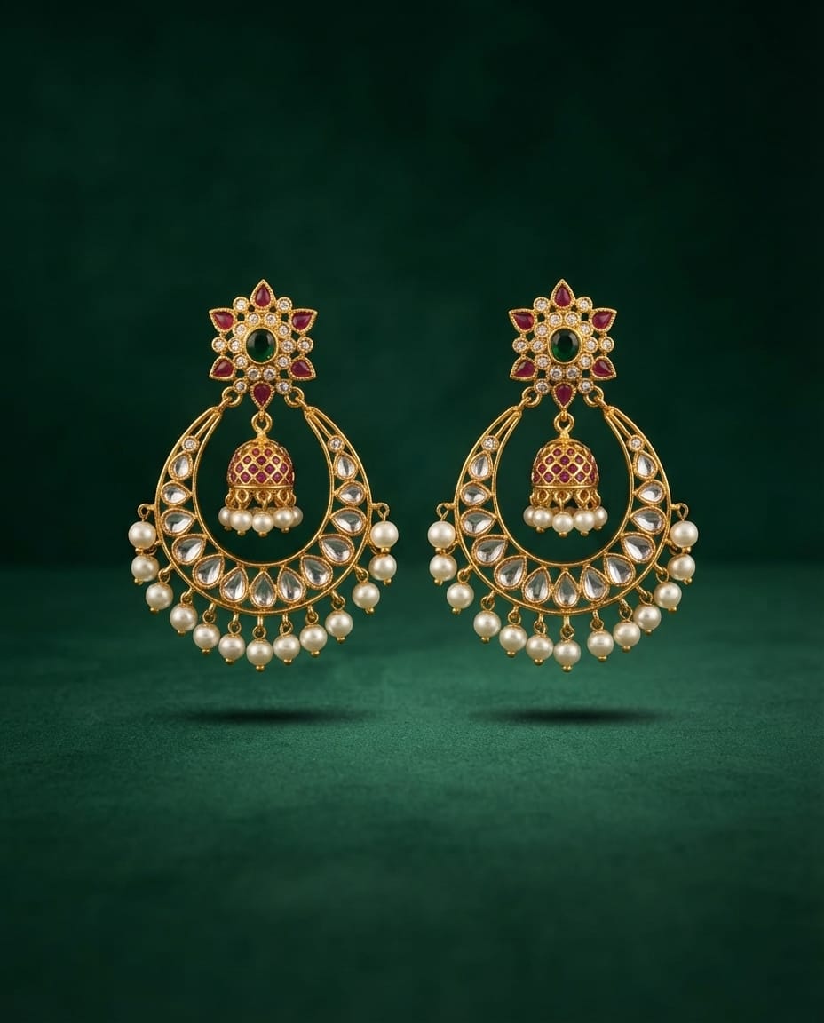 gold-finish-ad-stone-chandbali-jhumka-earrings