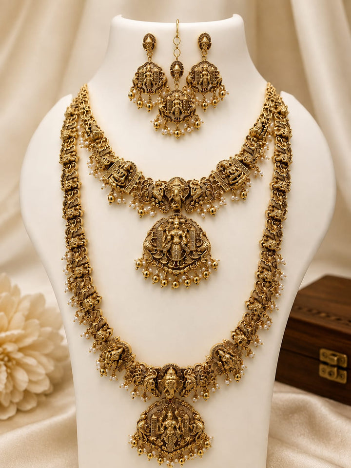 Antique Finish AD Stone Temple 3D Combo Set