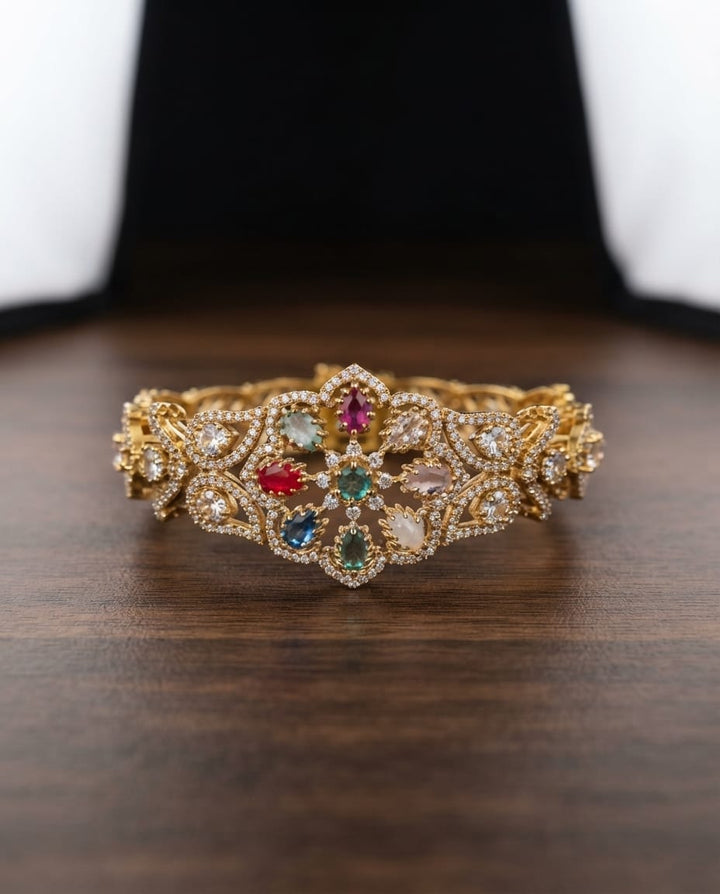 Mehndi Polish Victorian  AD Stone Kada