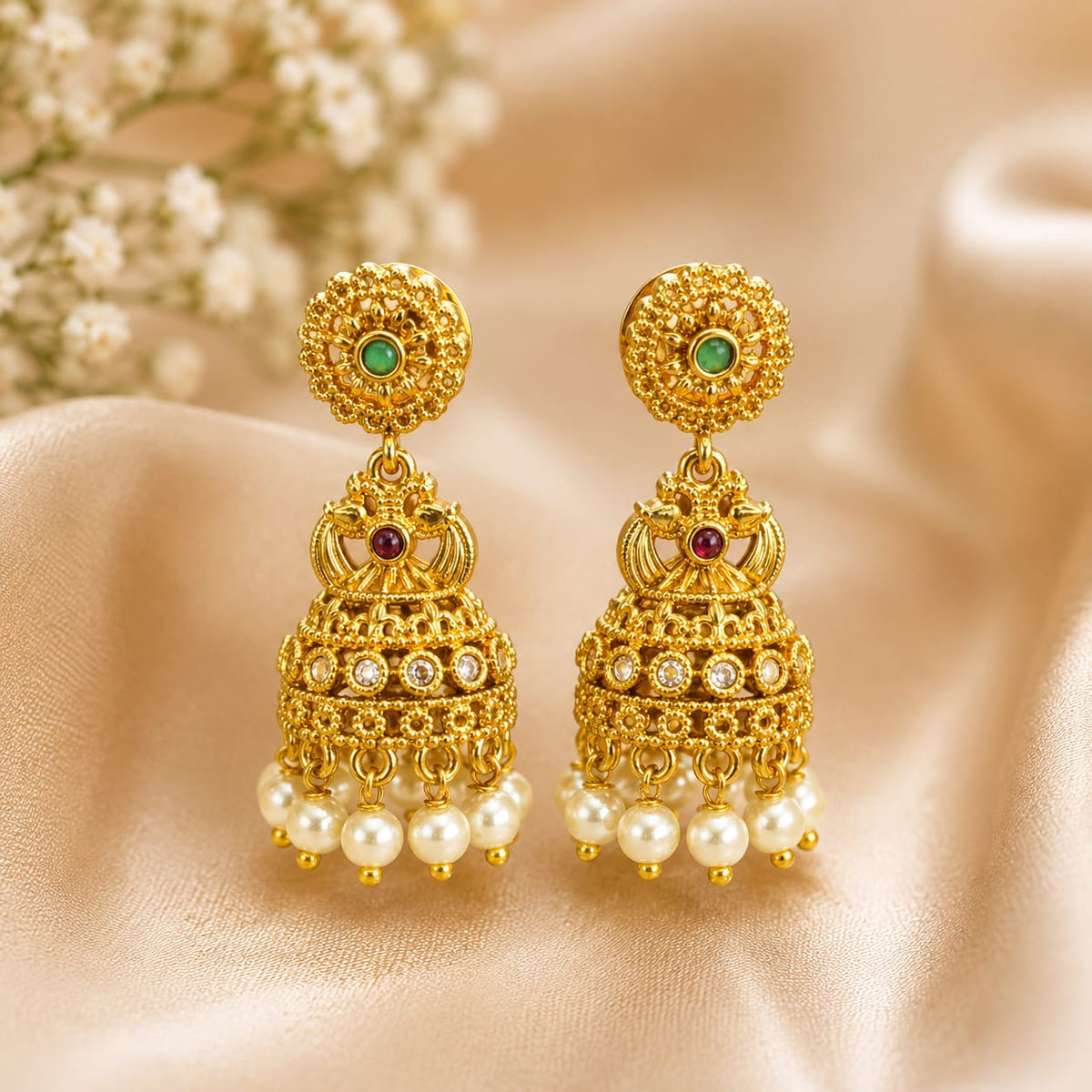 gold-finish-ad-stone-earrings