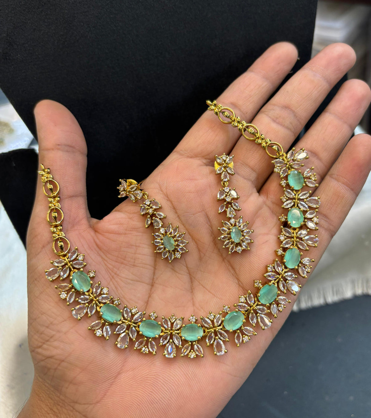 gold-finish-ad-stone-necklace-set