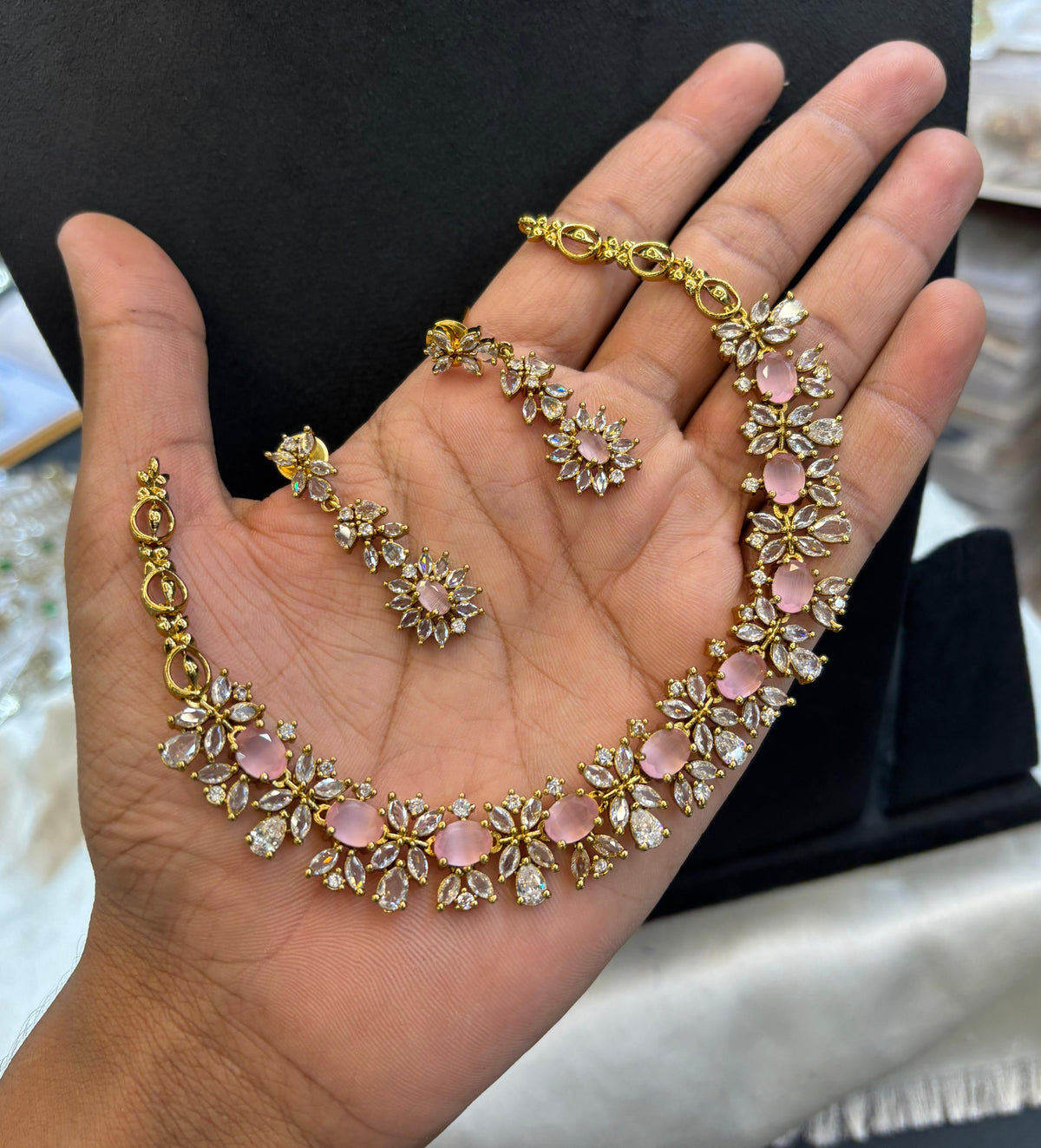 gold-finish-ad-stone-necklace-set