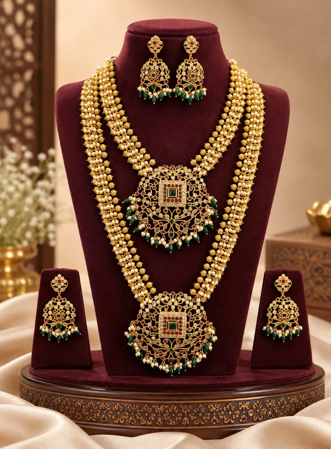 gold-finish-ad-stone-beads-necklace-and-haram-set