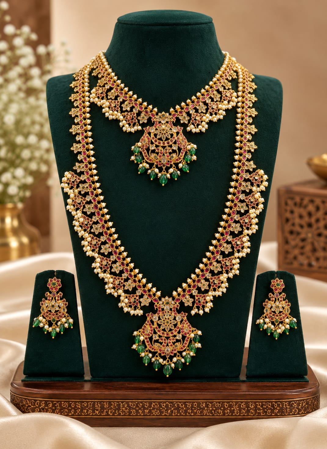 matt-finish-ad-stone-necklace-and-haram-set