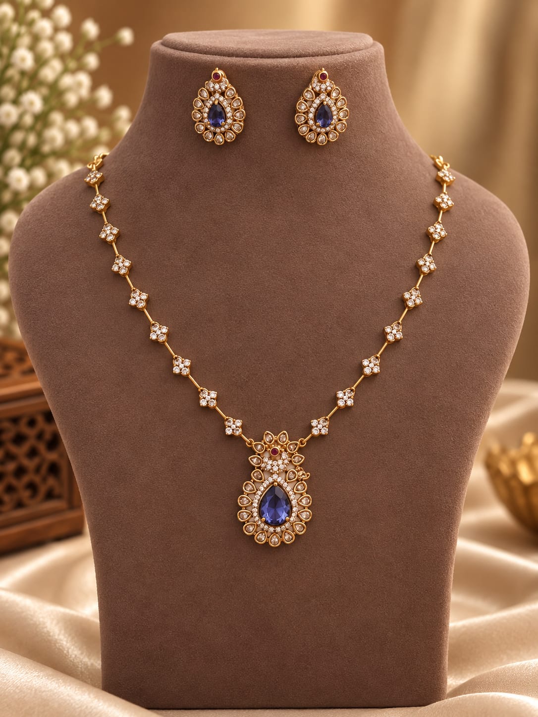 gold-finish-ad-stone-necklace-set
