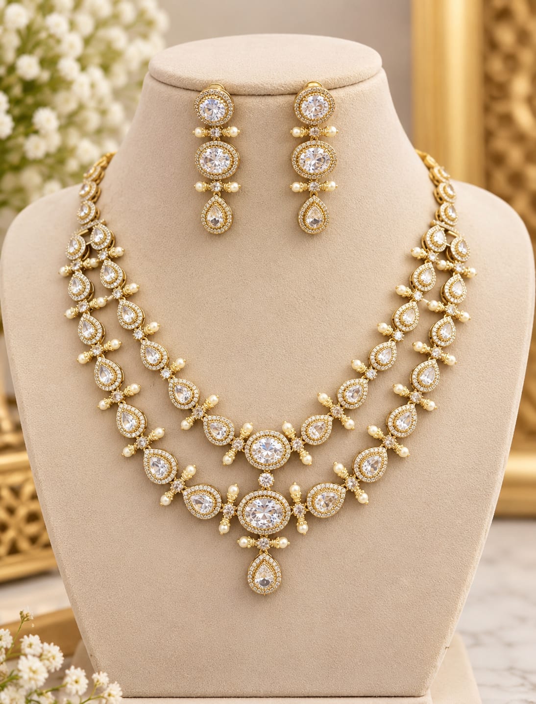 gold-finish-ad-stone-2-layer-necklace-set