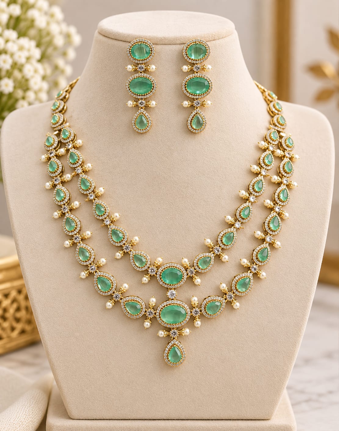 gold-finish-ad-stone-2-layer-necklace-set