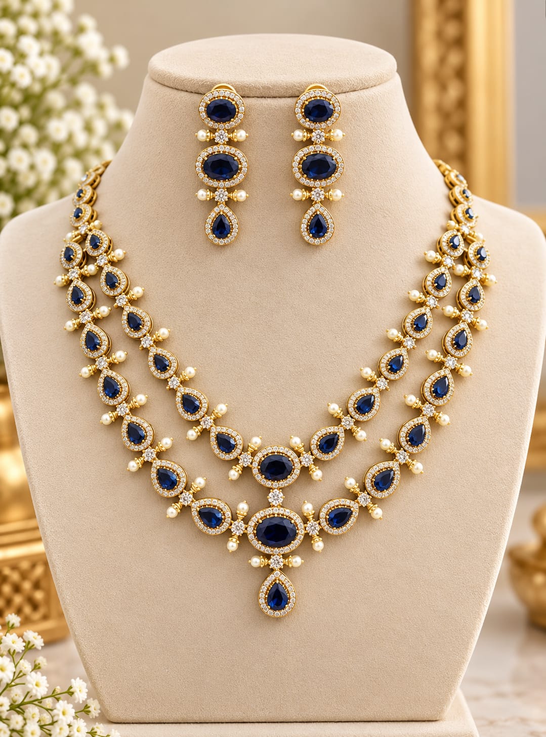 gold-finish-ad-stone-2-layer-necklace-set