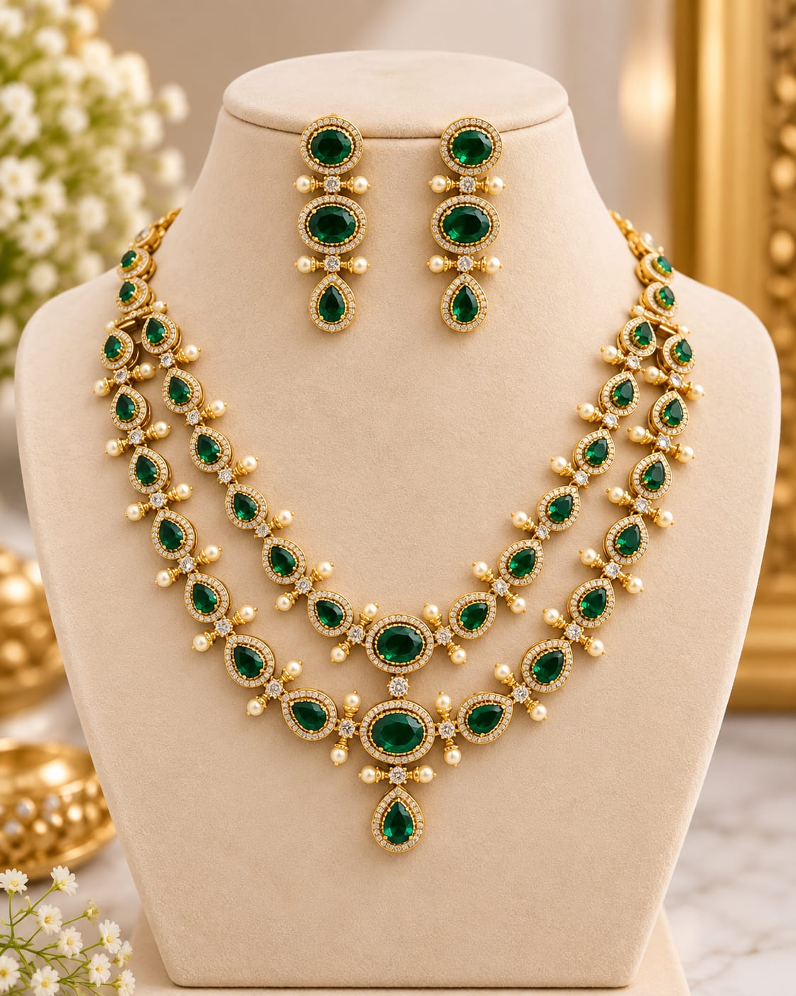 gold-finish-ad-stone-2-layer-necklace-set
