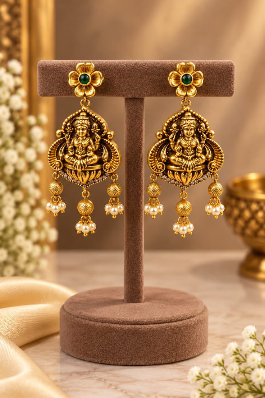 antique-ad-stone-lakshmi-necklace-set