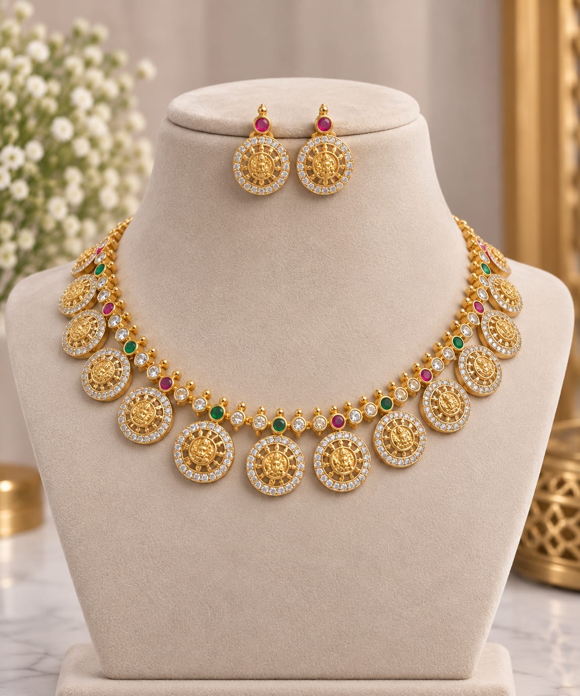 matt-finish-ad-stone-necklace-set