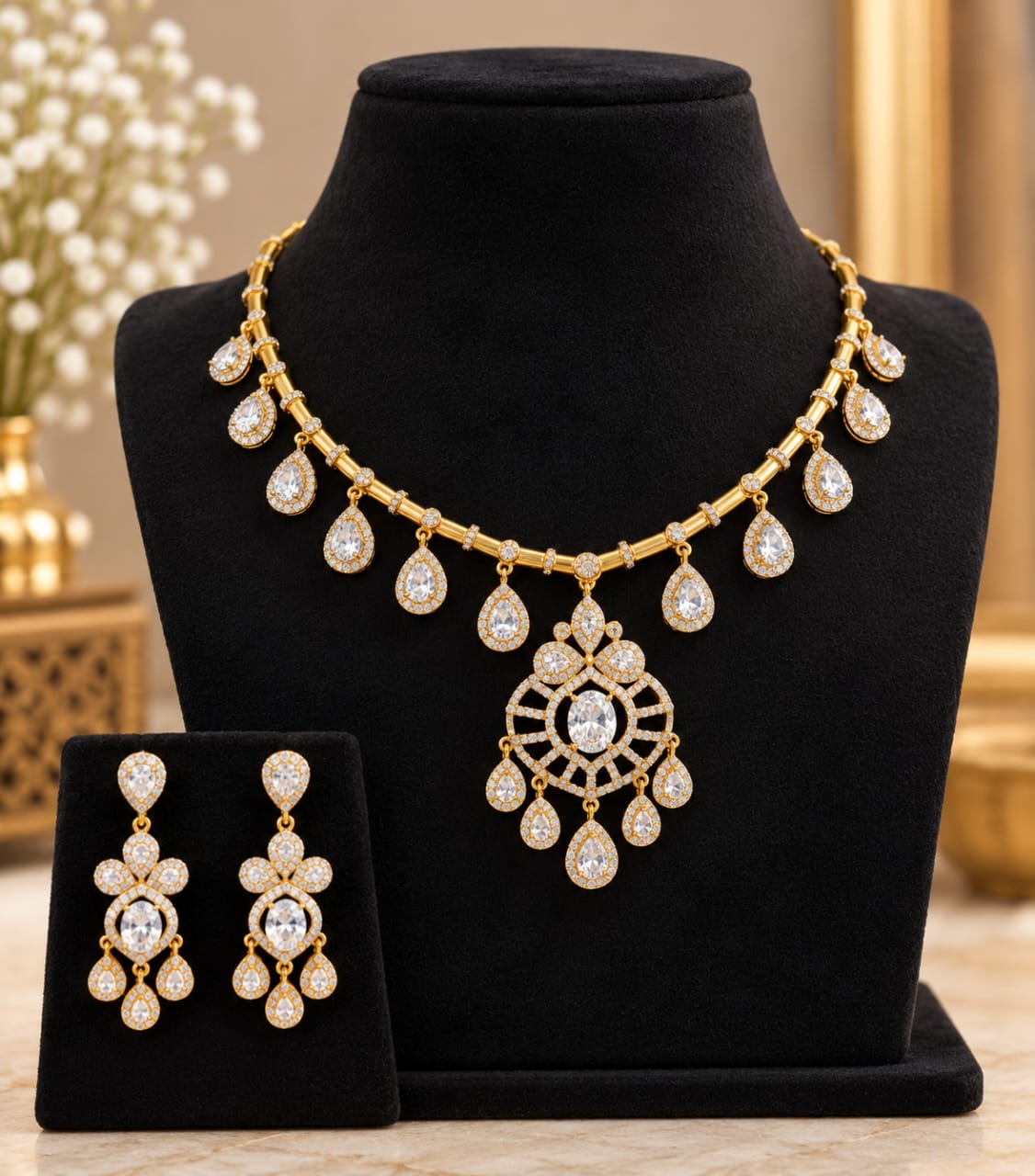 gold-finish-ad-stone-necklace-set