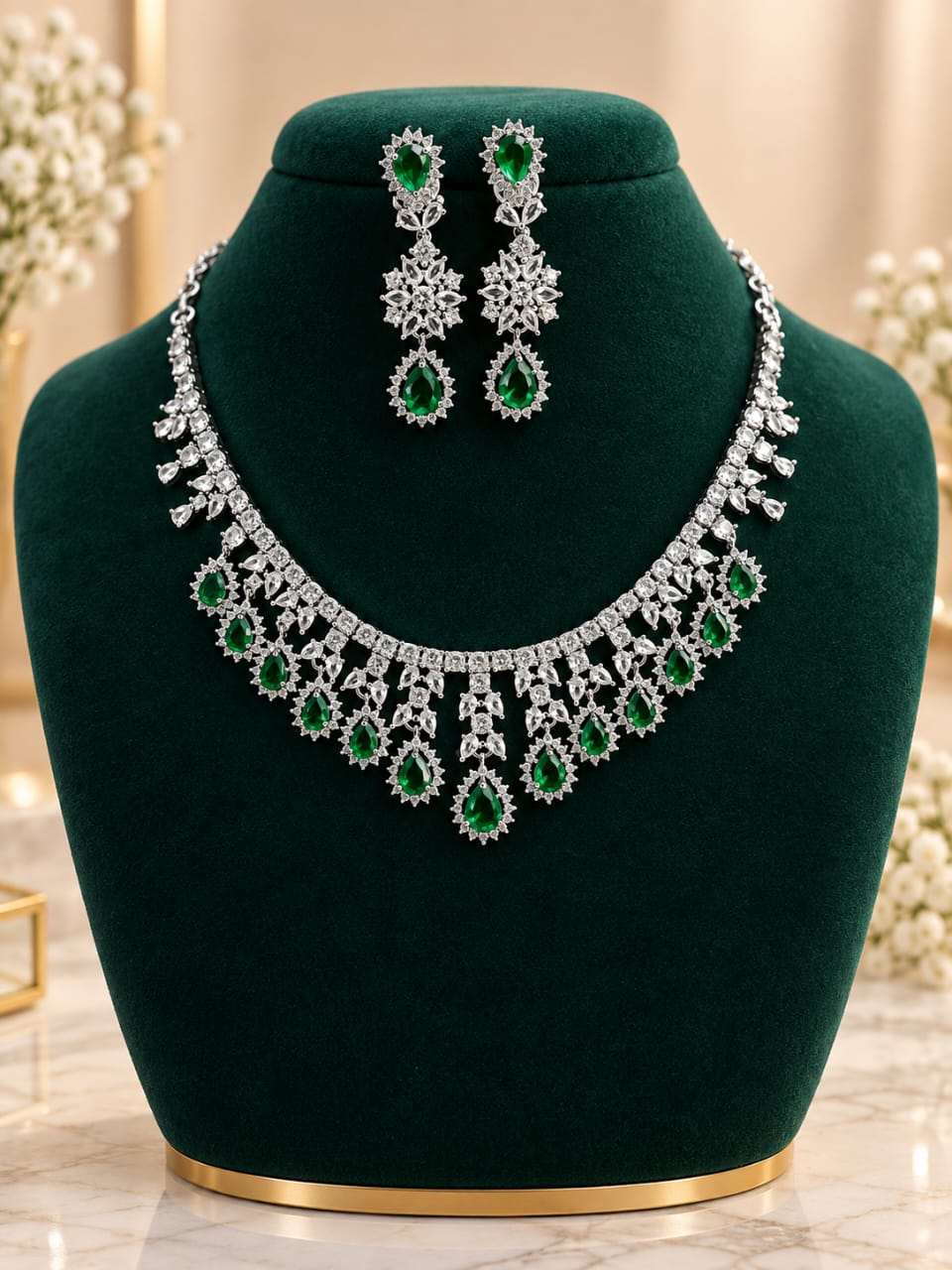 silver-polish-ad-stone-necklace-set