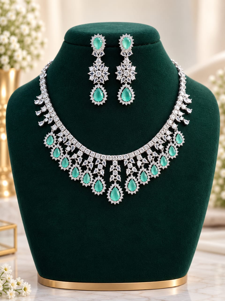 silver-polish-ad-stone-necklace-set