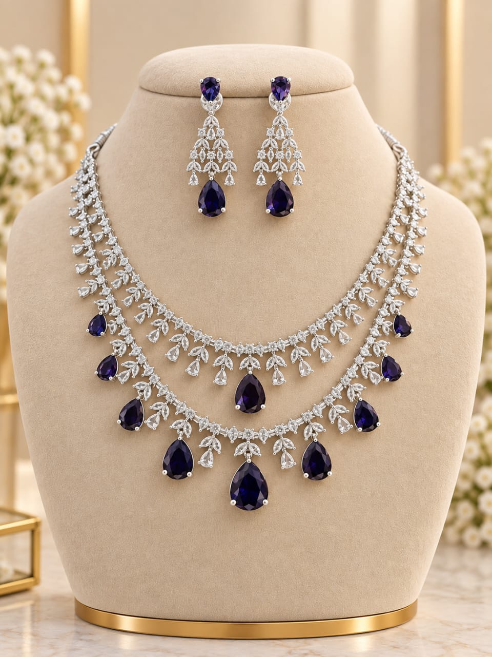 silver-polish-ad-stone-2-layer-necklace-set