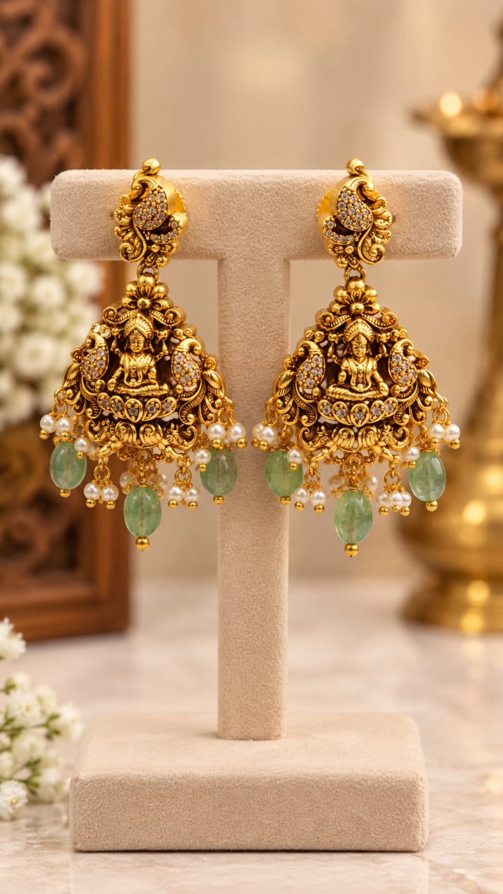 antique-3d-design-ad-stone-necklace-set