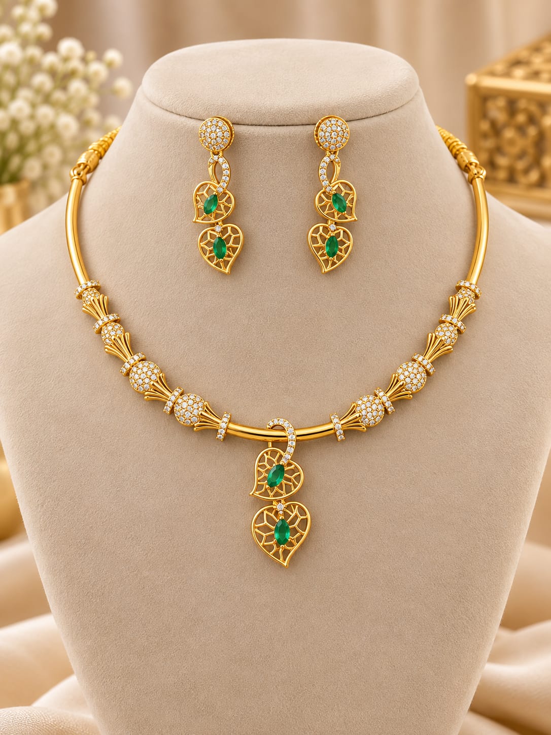 matt-finish-ad-stone-necklace-set