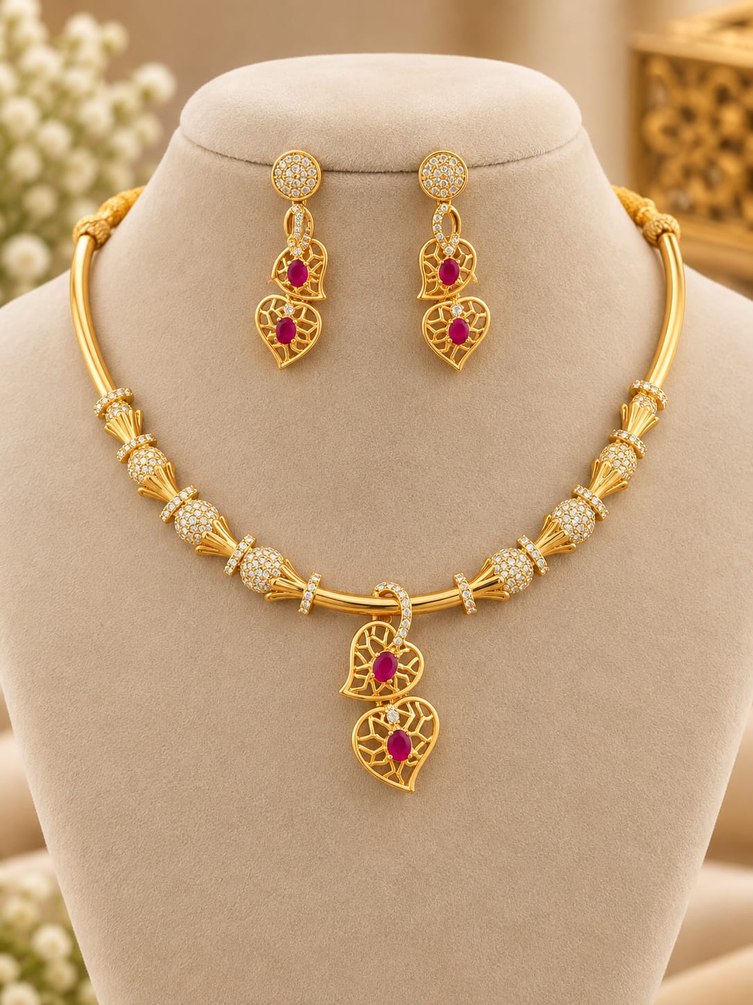 matt-finish-ad-stone-necklace-set