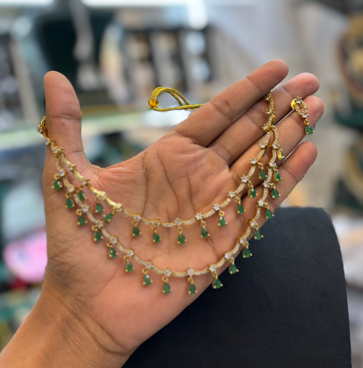gold-finish-ad-stone-2-layer-necklace-set