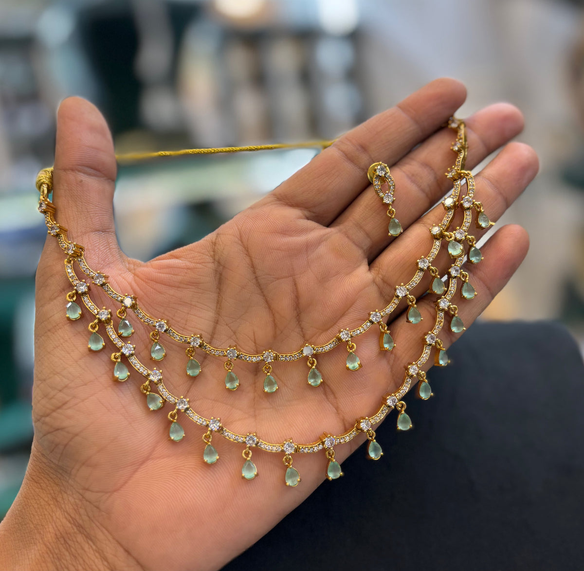 gold-finish-ad-stone-2-layer-necklace-set