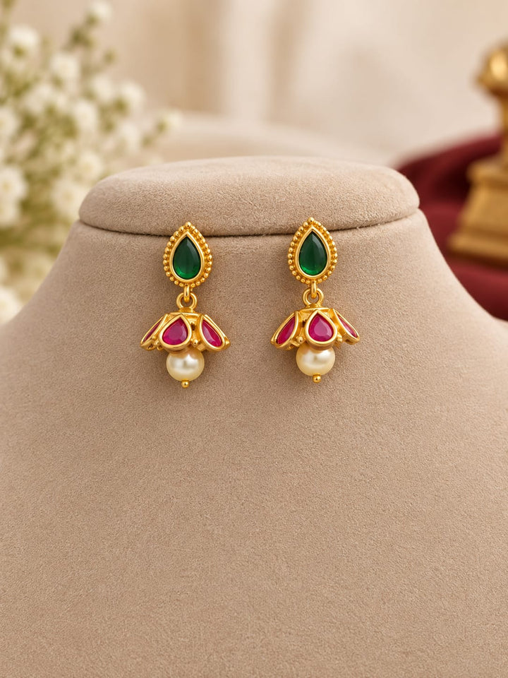 Matt Finish AD Kemp Stone Mini Earrings