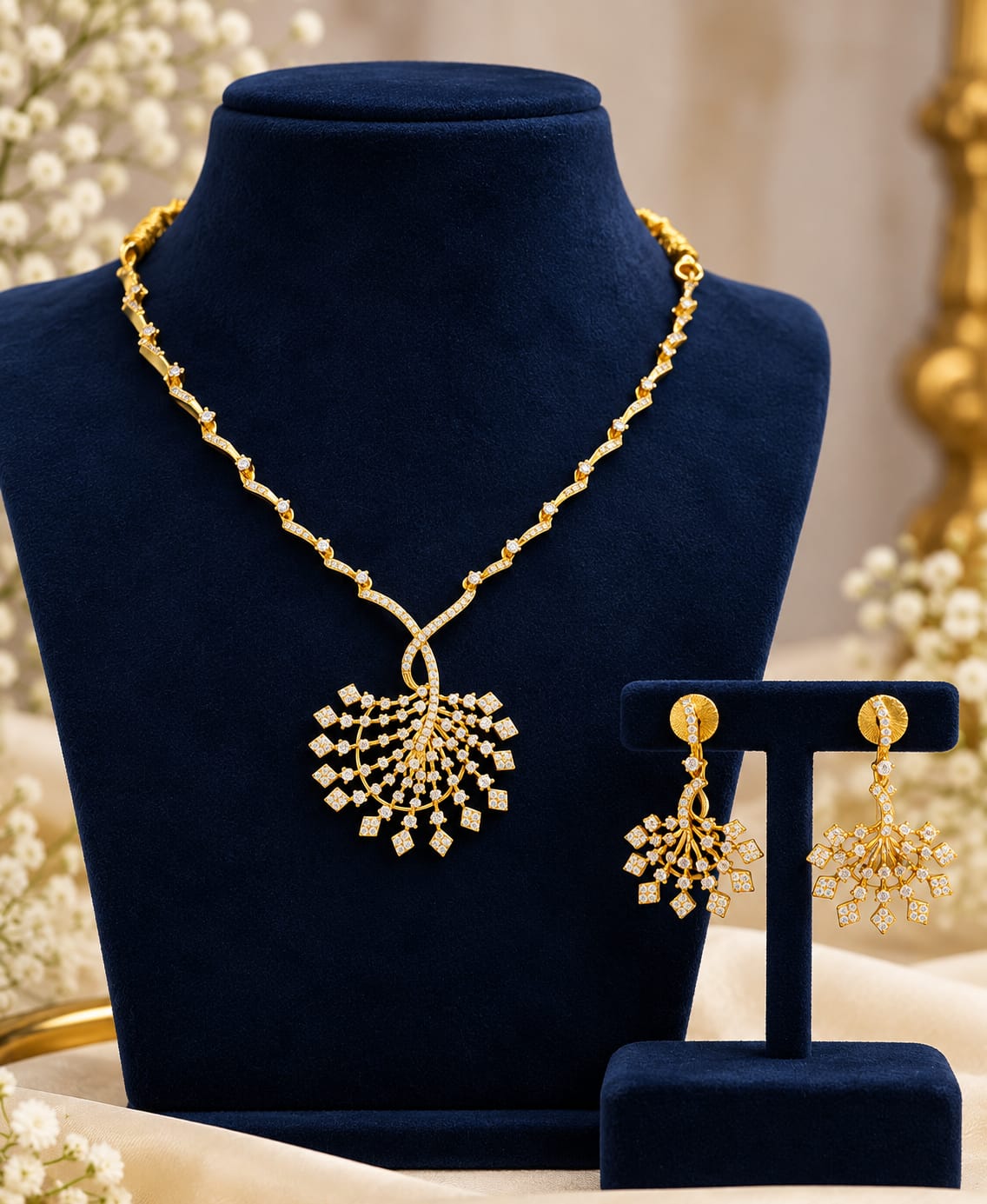 gold-finish-ad-stone-designer-necklace-set