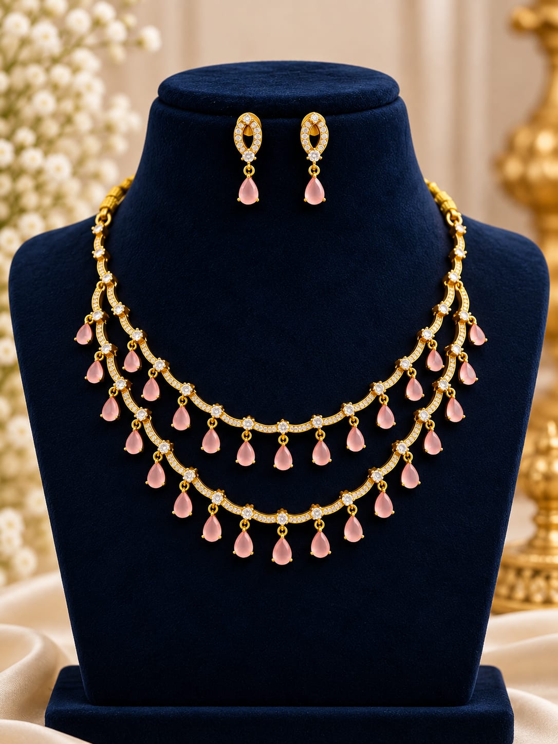 gold-finish-ad-stone-2-layer-necklace-set