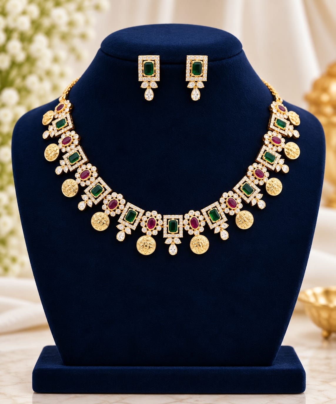 matt-finish-ad-stone-necklace-set