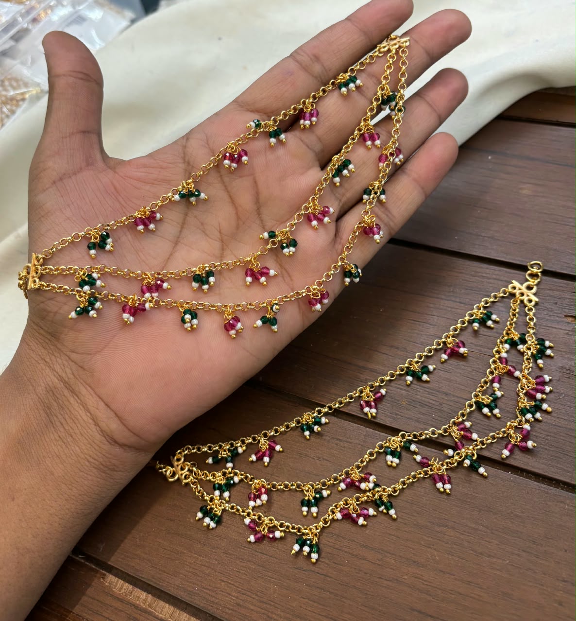 gold-finish-ad-stone-beads-earchain