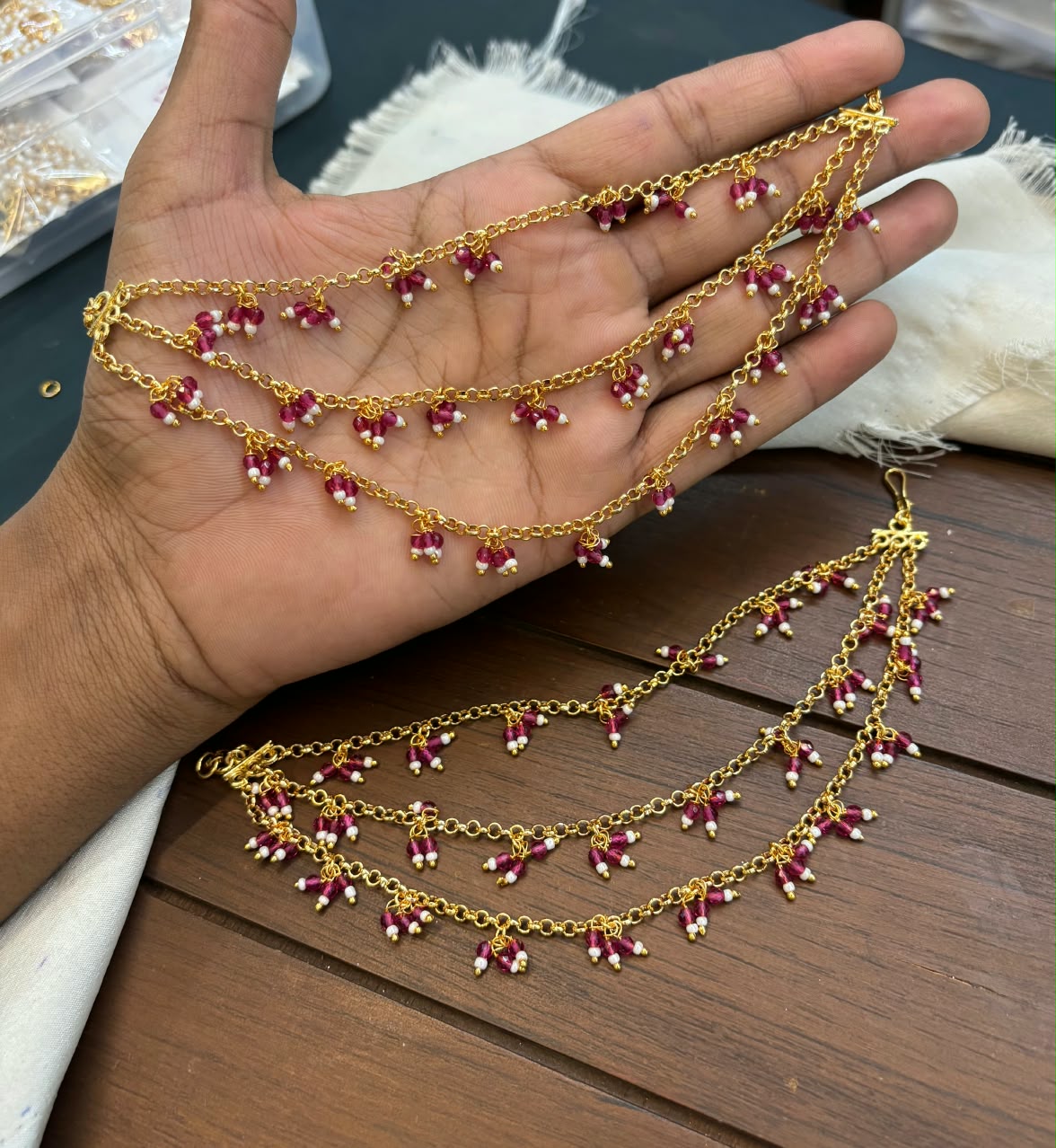 gold-finish-ad-stone-beads-earchain