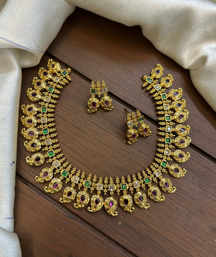 Antique AD Stone Necklace Set
