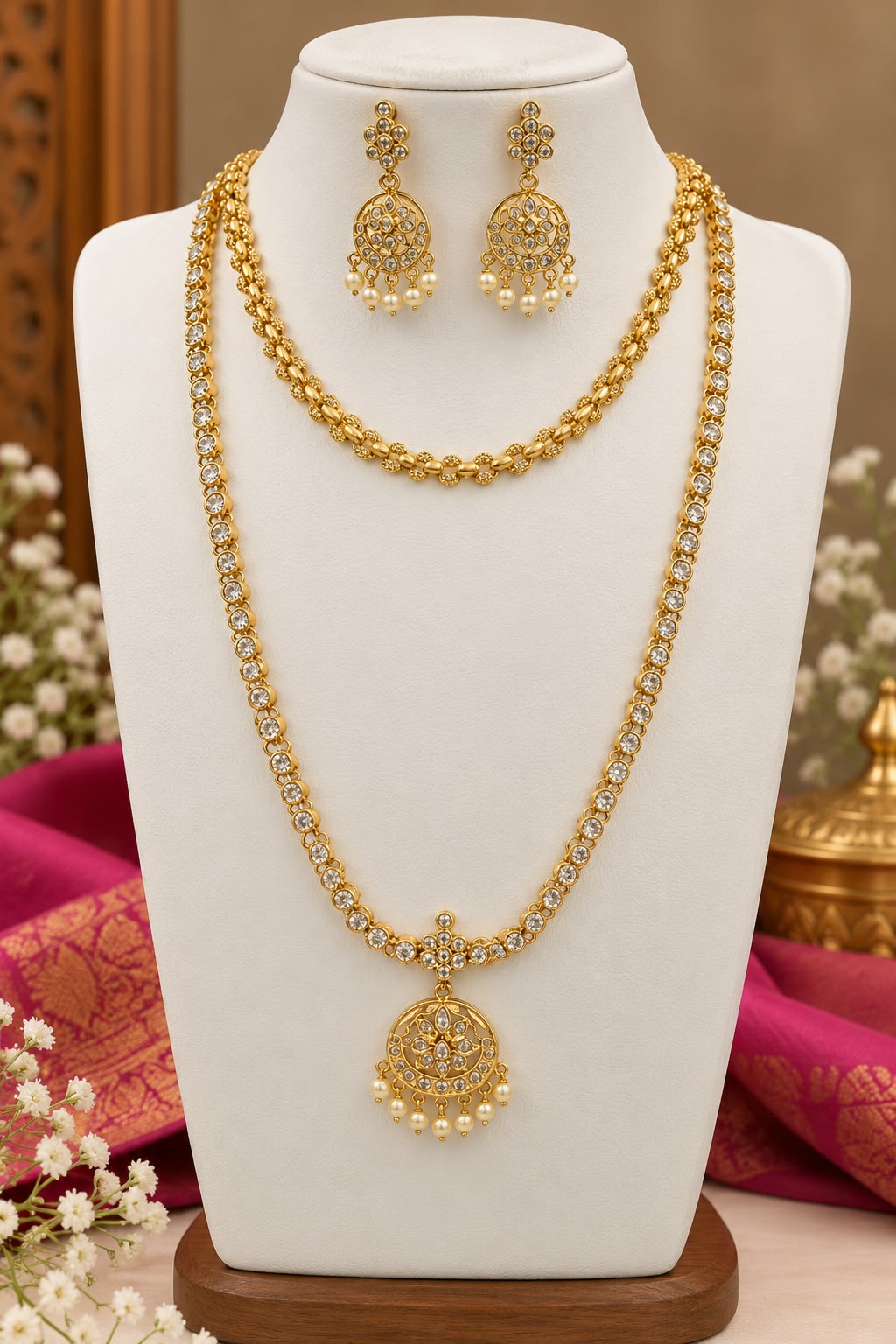 matt-finish-ad-stone-necklace-and-attigai-haram-set