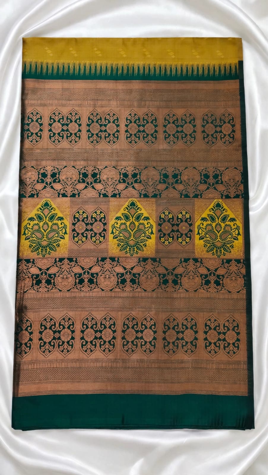 mustard-yellow-and-green-chettinad-cotton-saree