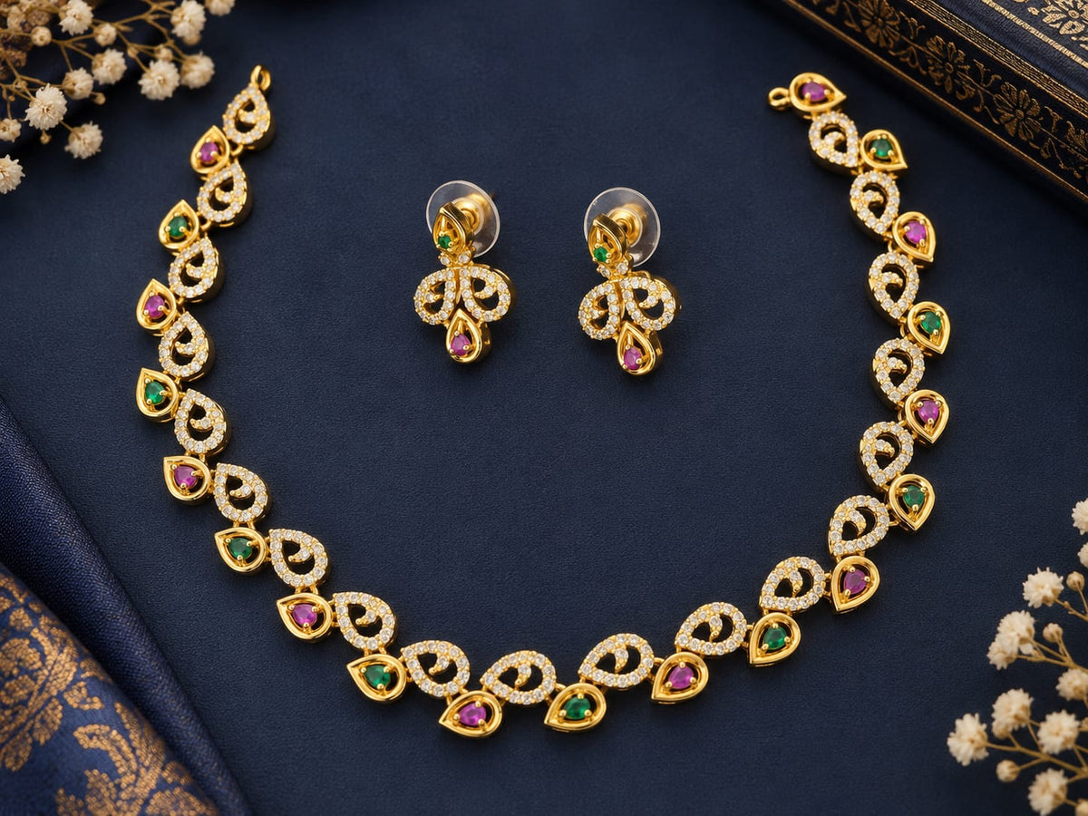 ad-stone-gold-finish-necklace-set