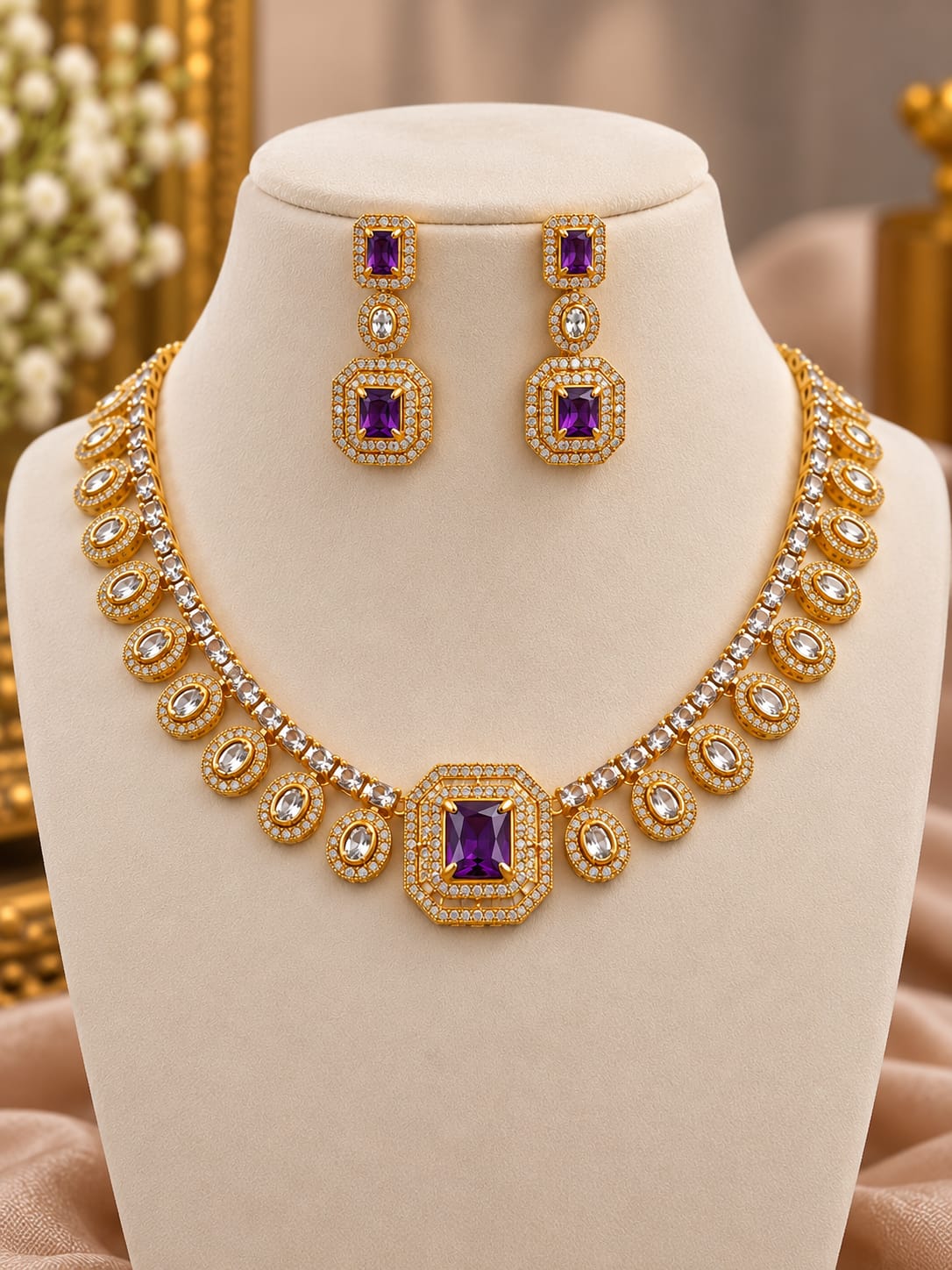 gold-finish-ad-stone-necklace-set