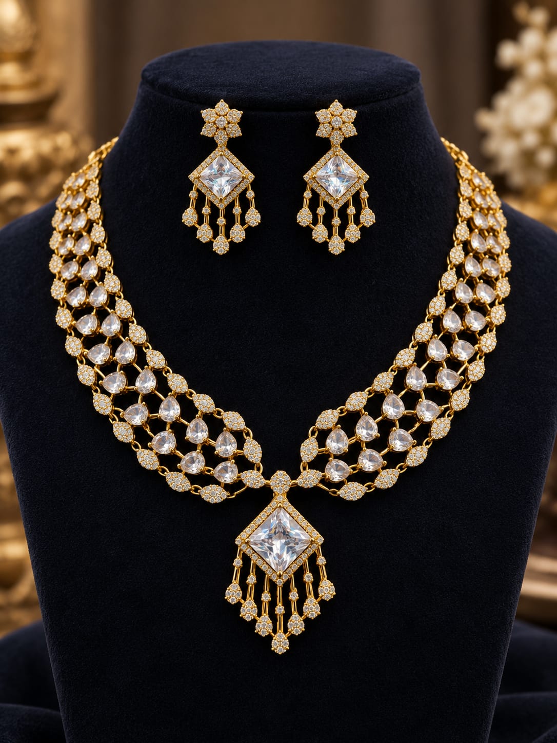gold-finish-ad-stone-necklace-set