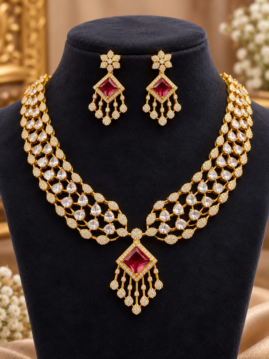 gold-finish-ad-stone-necklace-set