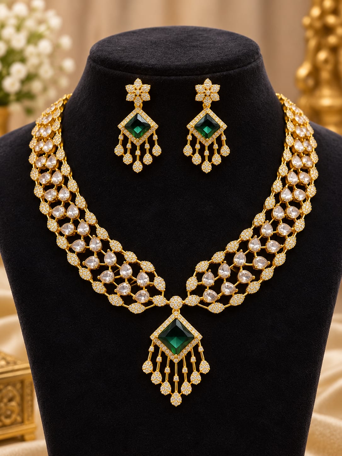 gold-finish-ad-stone-necklace-set