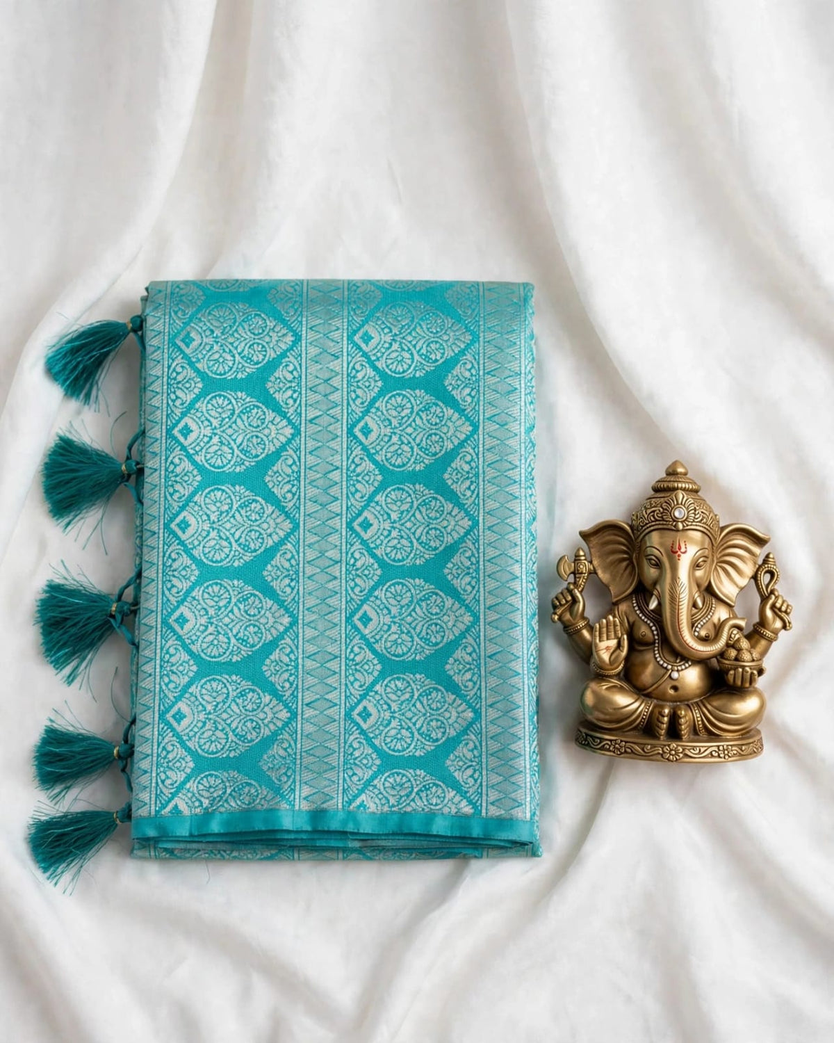white-and-blue-cotton-silk-saree