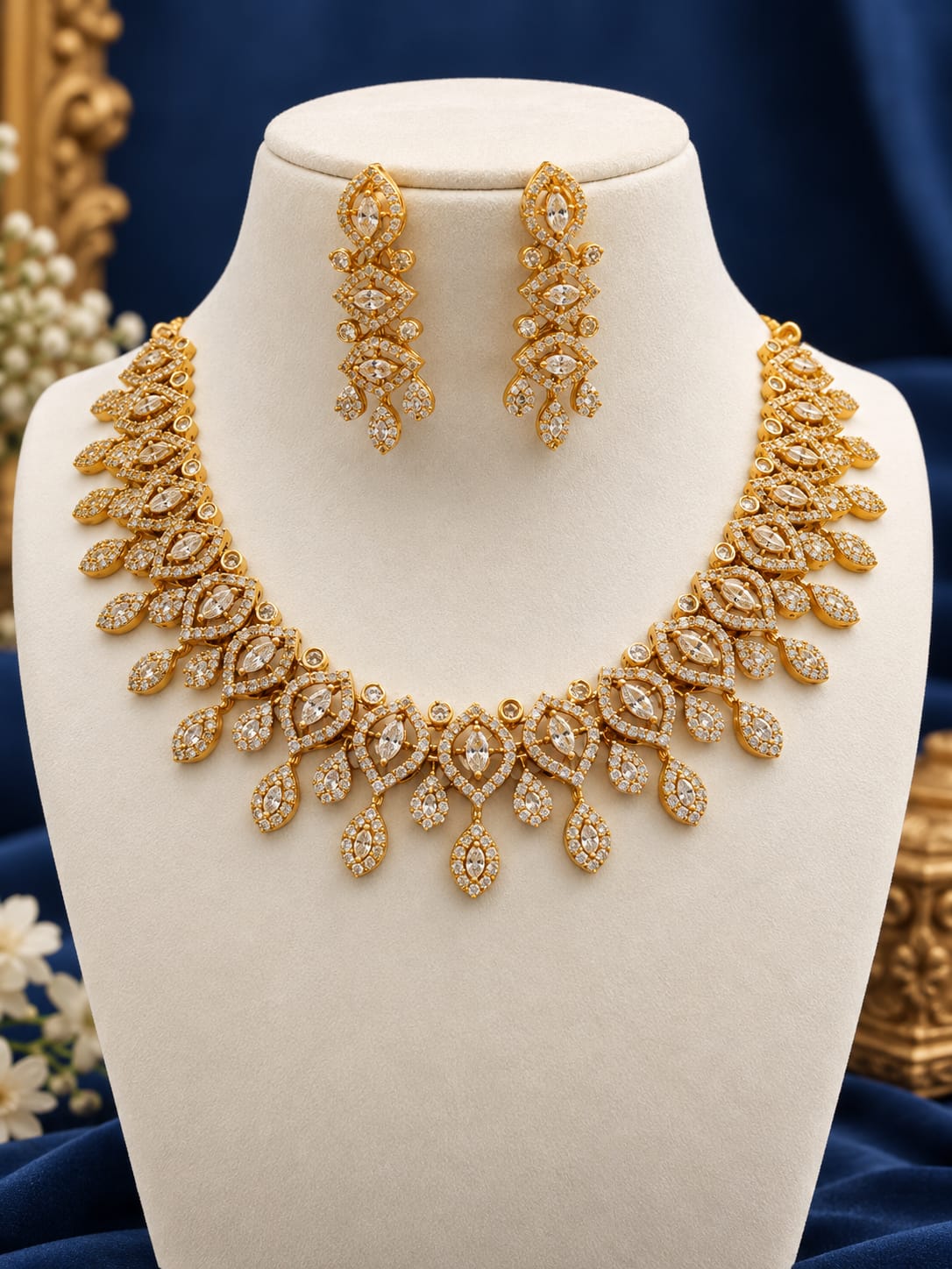 gold-finish-ad-stone-necklace-set