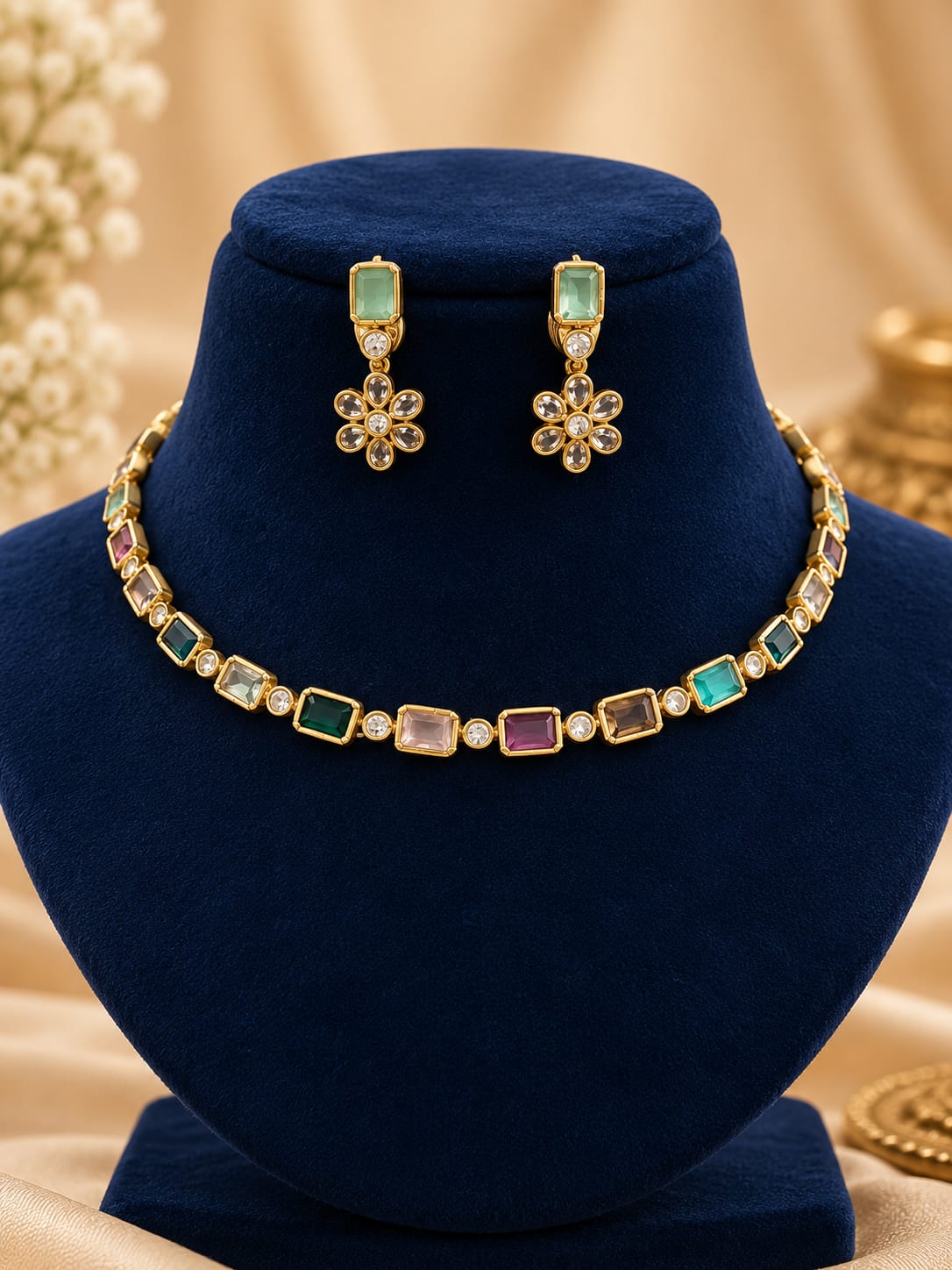gold-finish-ad-stone-necklace-set