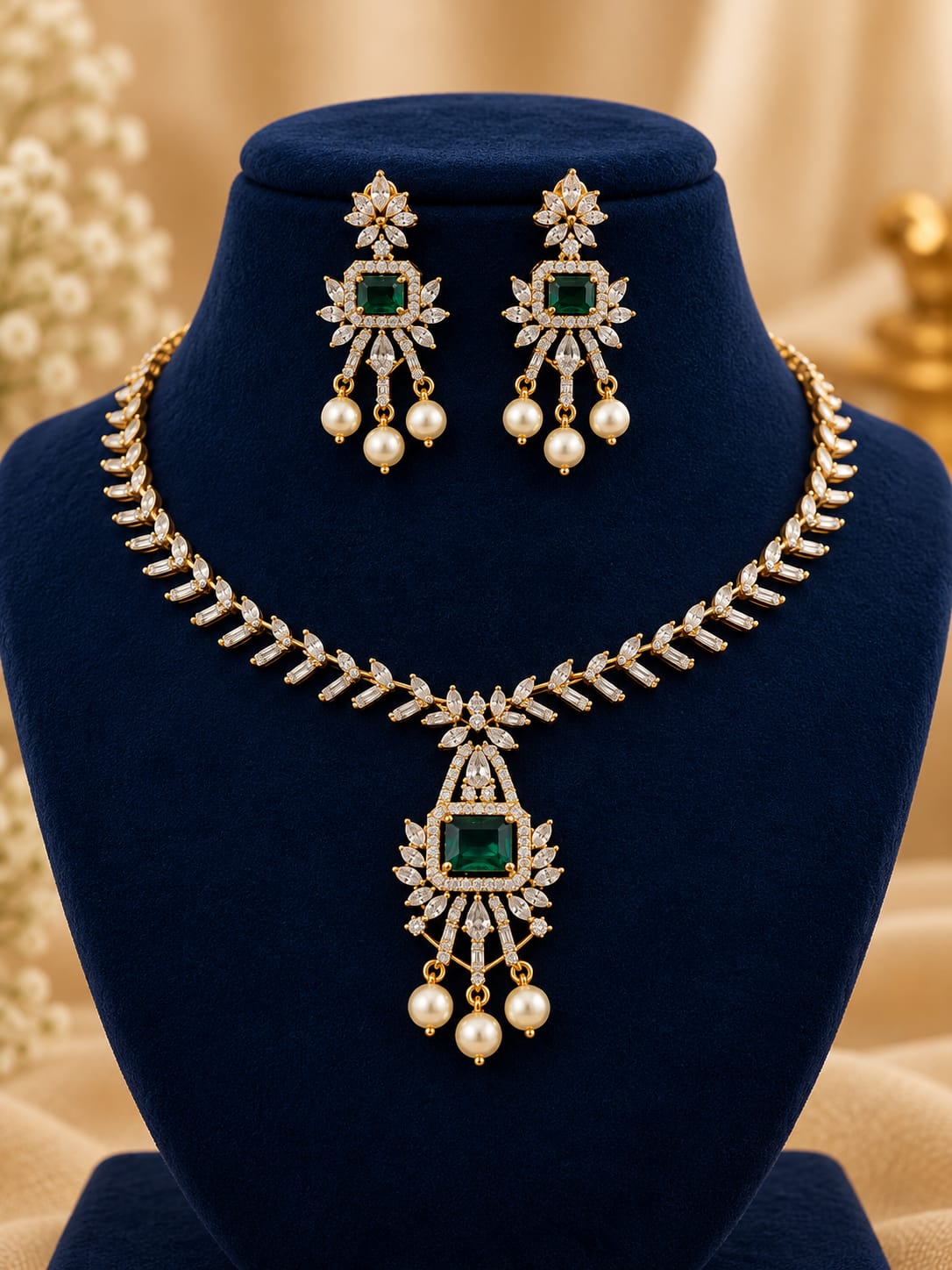 gold-finish-ad-stone-necklace-set