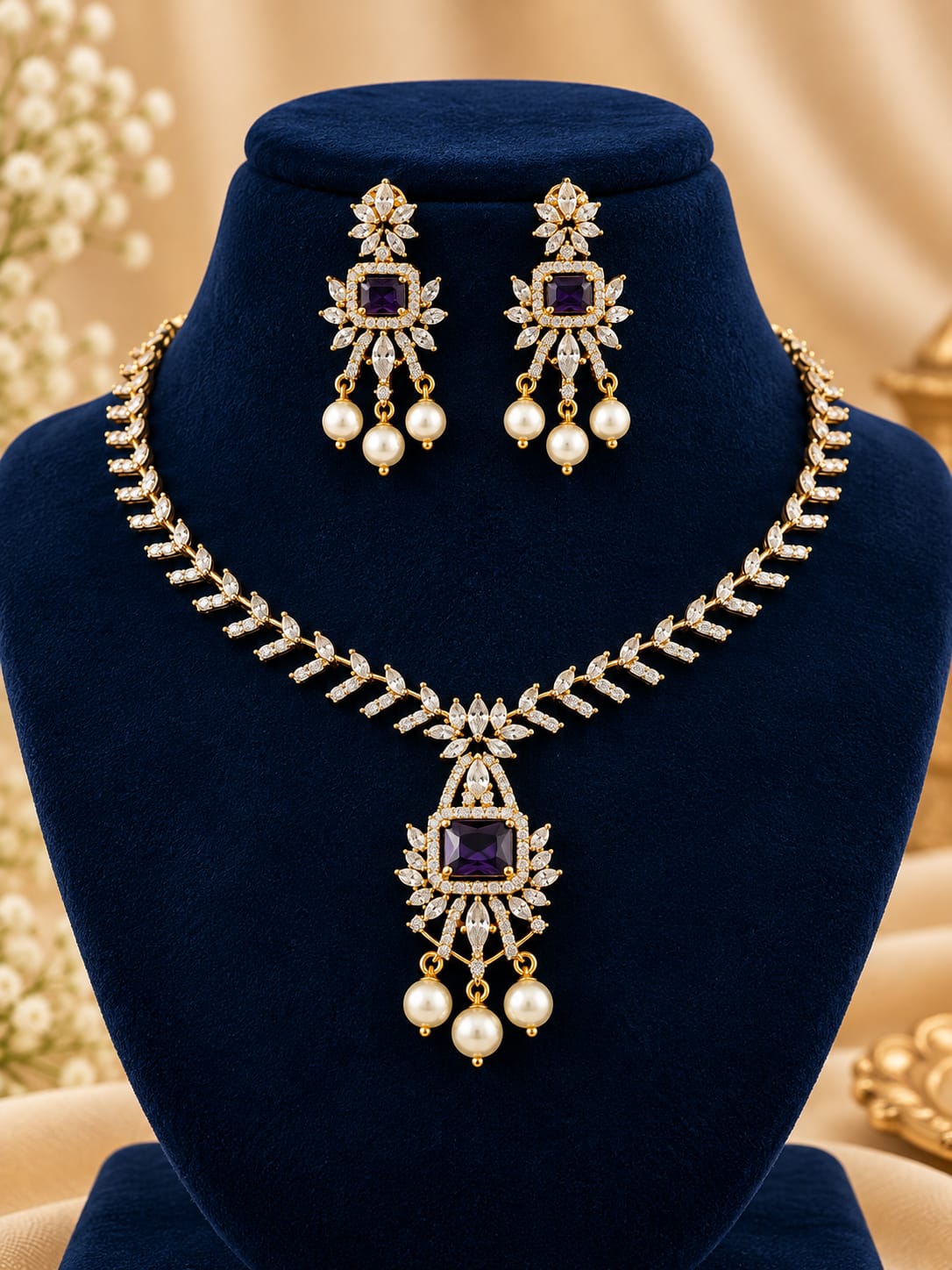 gold-finish-ad-stone-necklace-set