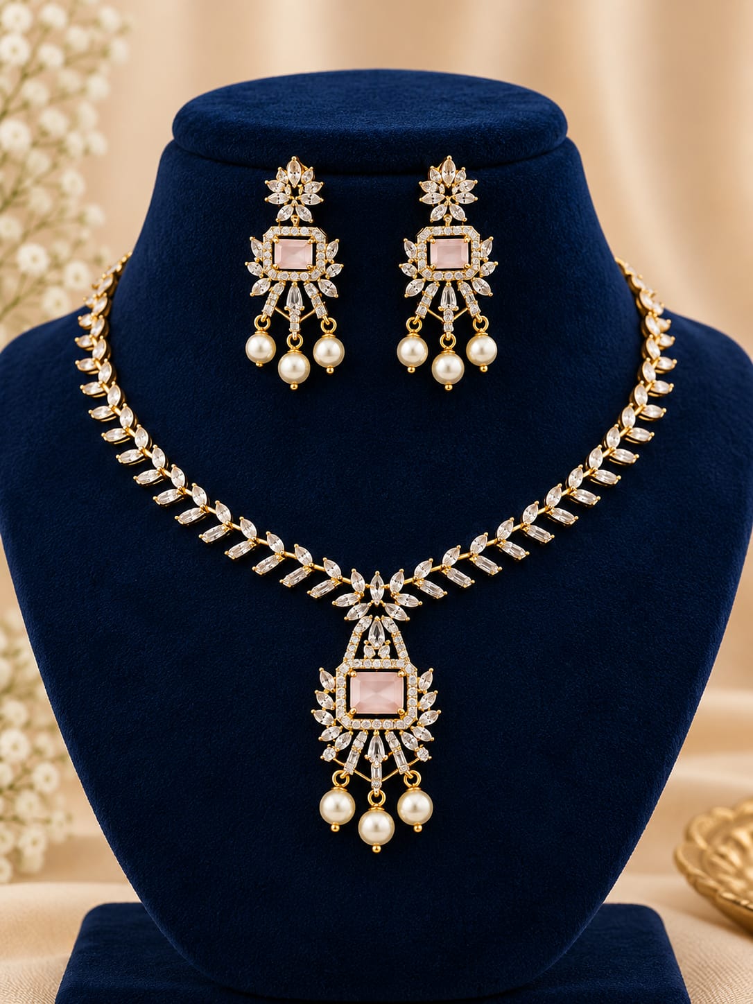 gold-finish-ad-stone-necklace-set