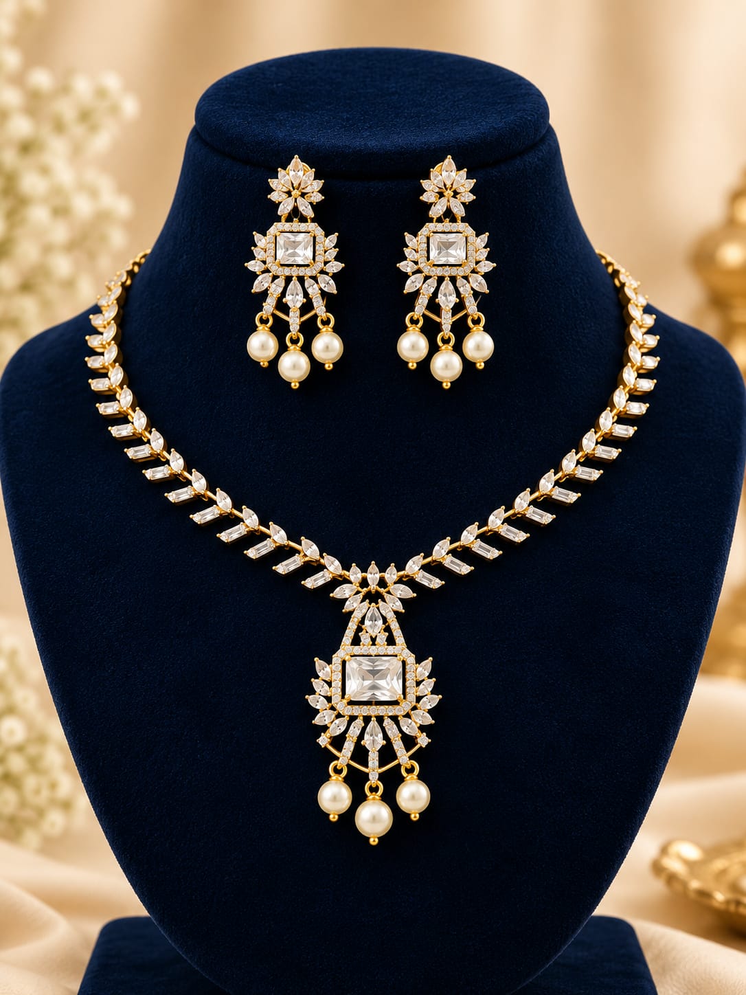 gold-finish-ad-stone-necklace-set